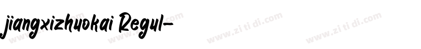 jiangxizhuokai Regul字体转换